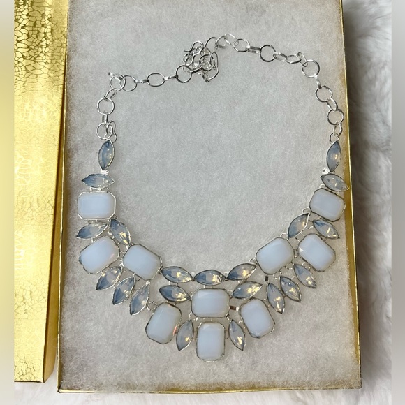 Opalite Large 925 Gemstone Necklace & Earrings Set - Picture 7 of 11